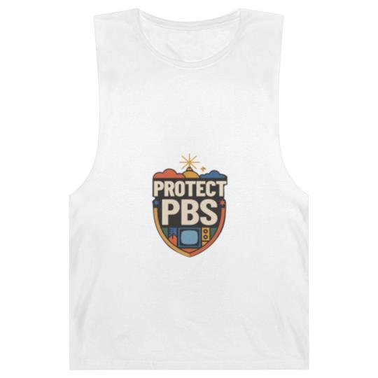 Discover Protect PBS Barnard Tanks, PBS Unisex Barnard Tanks, Political Protest Barnard Tanks, Save Public Broadcasting, Anti Trump Barnard Tanks