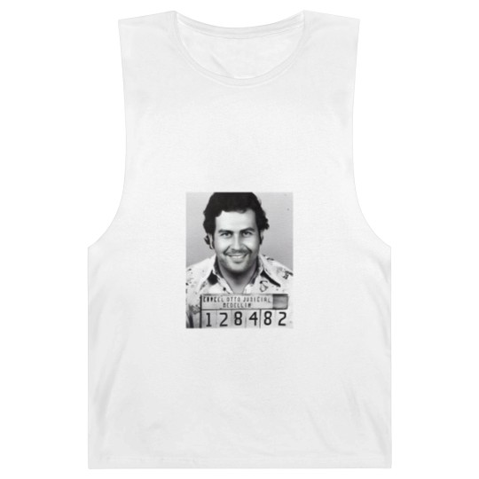 Discover Pablo Escobar Mugshot Premium Barnard Tanks