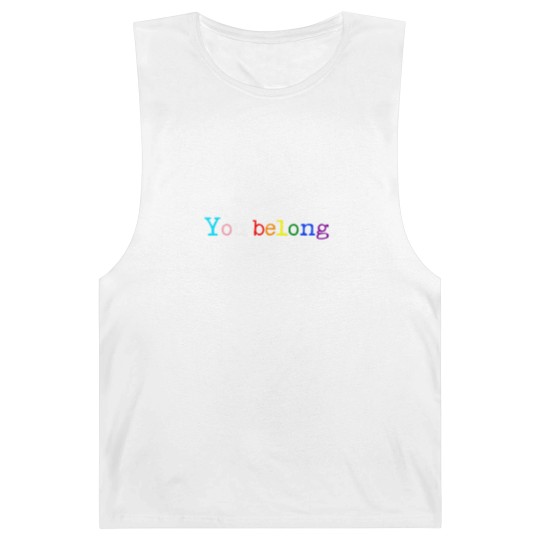 Discover Gay Pride LGBT Support And Respect You Belong Transgender Barnard Tanks