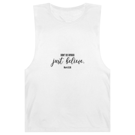 Discover Don t Be Afraid Just Believe, christian, faith Barnard Tanks