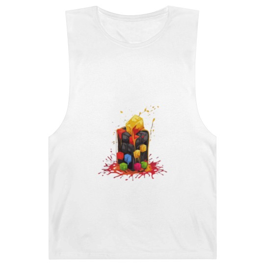 Discover Rainbow Abstraction melted rubix cube - Rainbow Abstraction Melted Rubix Cube - Barnard Tanks