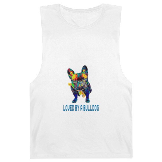 Discover French Bulldog Pet Mens Loved by a bulldog French Bulldog Funny Sayings Barnard Tanks