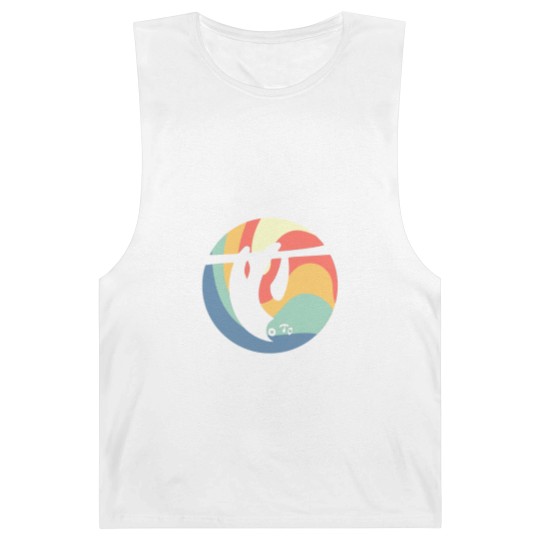 Discover Sloth Vintage Circle Barnard Tanks