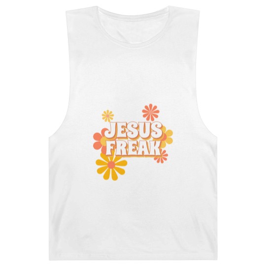 Discover Retro Jesus freak hippie flowers-vintage Jesus Barnard Tanks