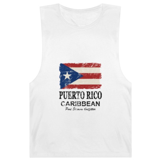 Discover Puerto Rico Flag - Vintage Look Barnard Tanks