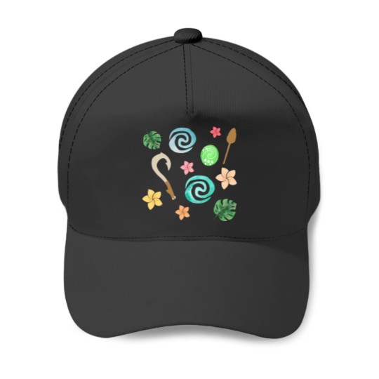 Discover Polynesian Princess Pattern Baseball Caps