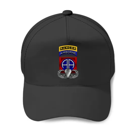 Discover 82Nd Airborne Division With Ranger Tab Baseball Caps