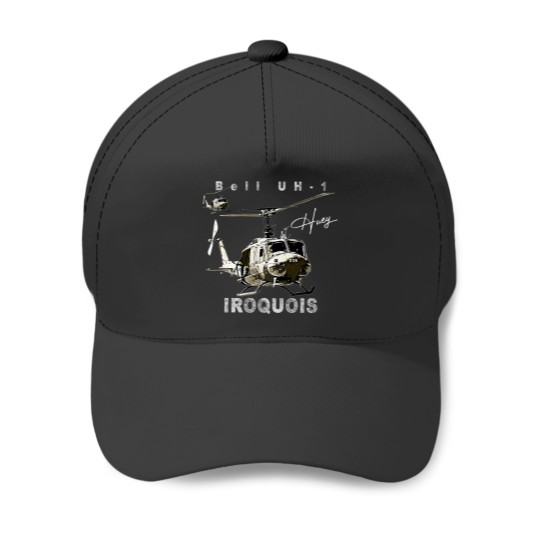 Discover Bell Uh-1 Iroquois Helicopter Baseball Caps