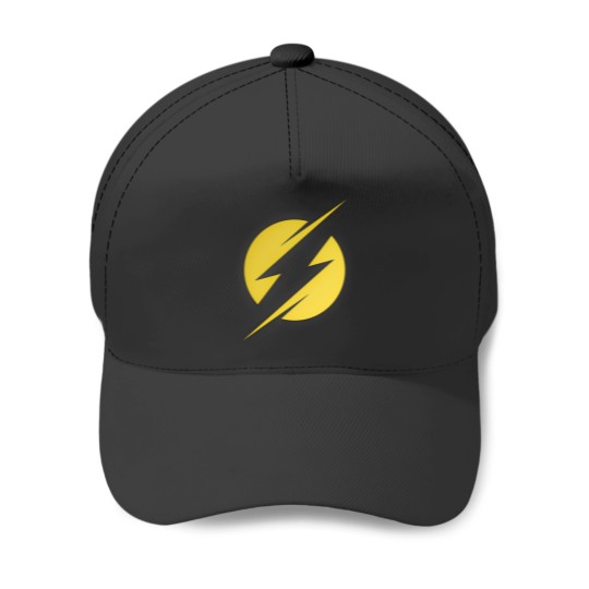 Discover Yellow Lightning Bolt Thunder Baseball Caps