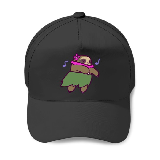 Discover Cute Hula Sloth Baseball Caps