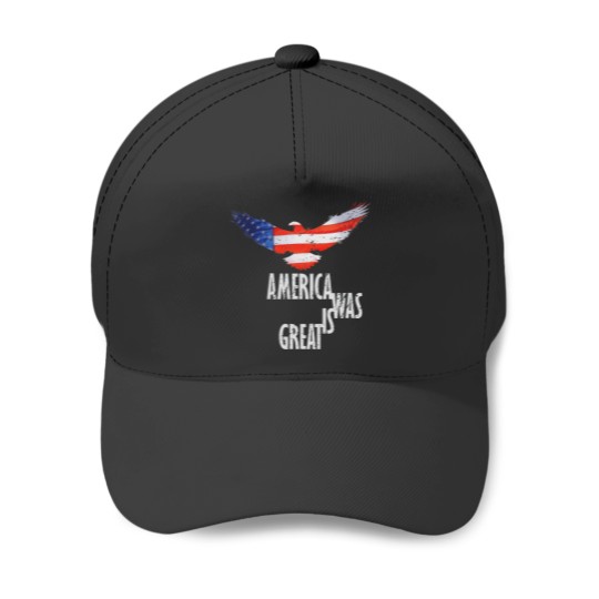 Discover America was-is great Baseball Caps
