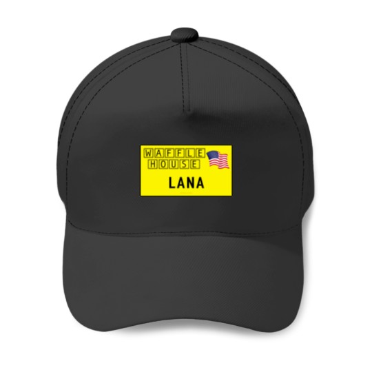 Discover Lana Del Rey Waffle House Name Tag Baseball Caps