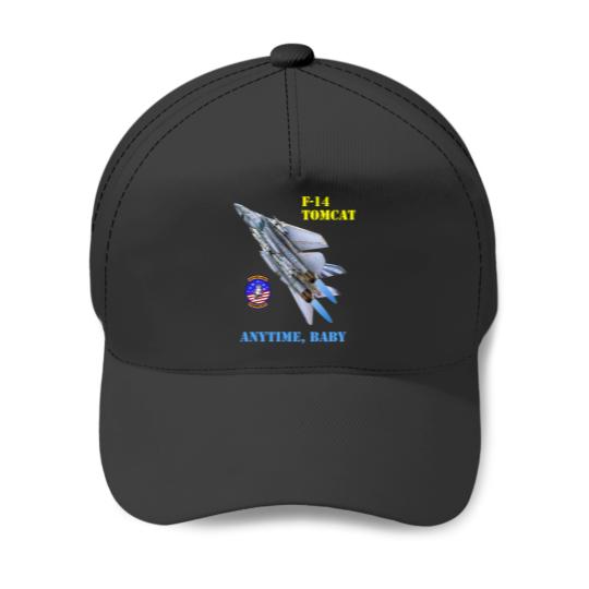 Discover F-14 Tomcat - Anytime, Baby Baseball Caps