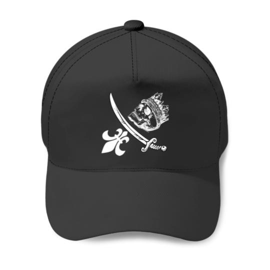 Discover Jean Lafitte Pirate Flag - Reverse Baseball Caps
