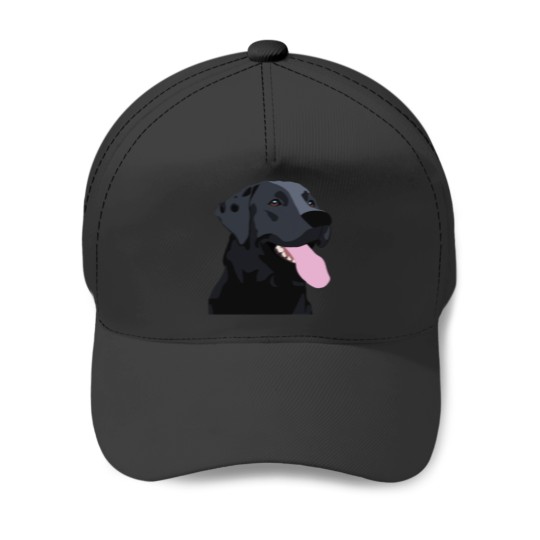 Discover Black lab Sticker Baseball Caps
