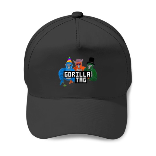 Discover Gorilla Tag Gorilla Blue Party Hat Orange Cowboy Green TopHat Monkey By Polkart Baseball Caps