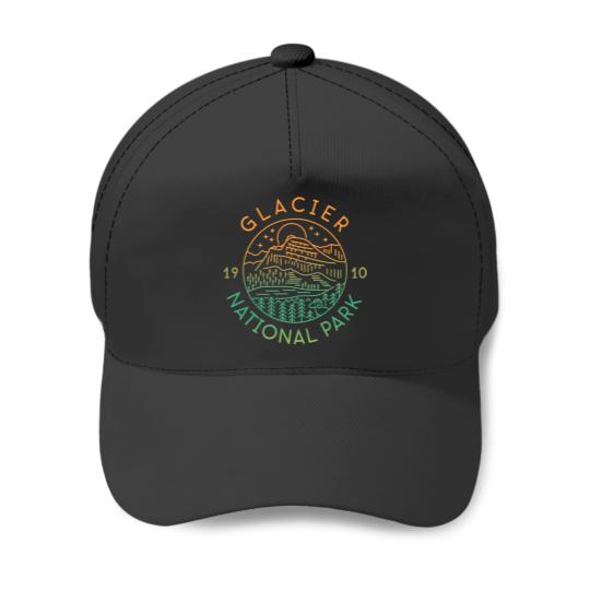 Discover Glacier National Park Est. 1910 Baseball Caps