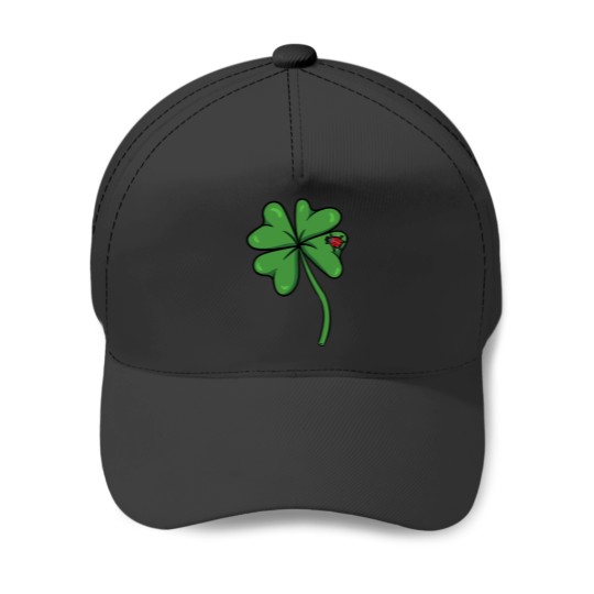 Discover Beetle Saint Patricks Day Ladybug Shamrock Leaf Clover Baseball Caps