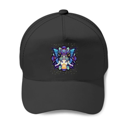 Discover Psychedeliutterfly Abstract Art Colorful Hippie Trippy Baseball Caps