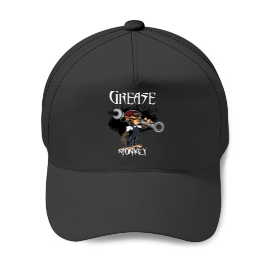 Discover Grease Monkey Design Baseball Caps