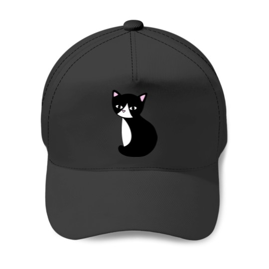 Discover Tuxedo cat Baseball Caps