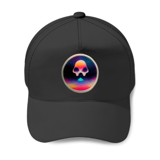 Discover Holographic Skull Seal Baseball Caps