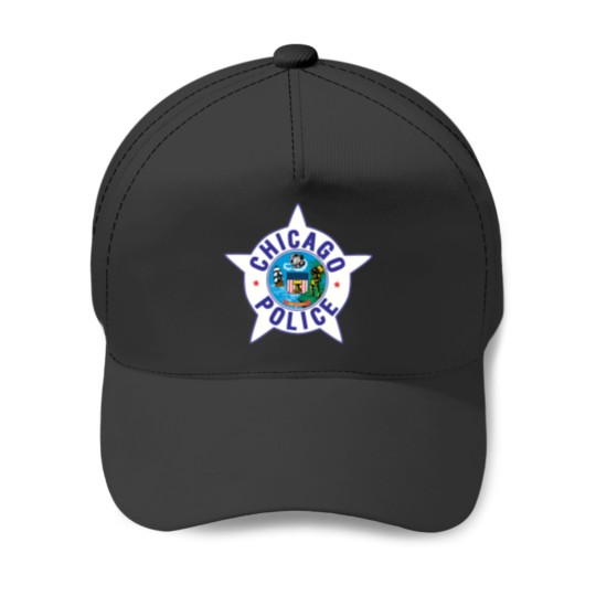 Discover Chicago PD badge Tri-blend Baseball Caps