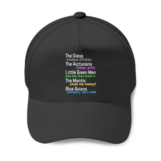 Discover Resident Alien Different Species Quote Baseball Caps