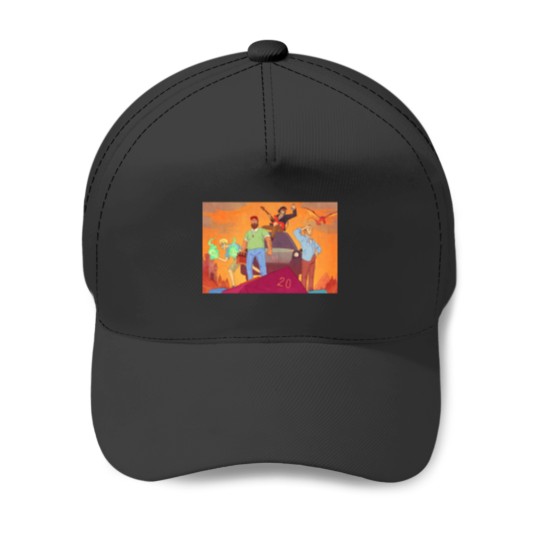 Discover Dungeons and Daddies main characters Baseball Caps