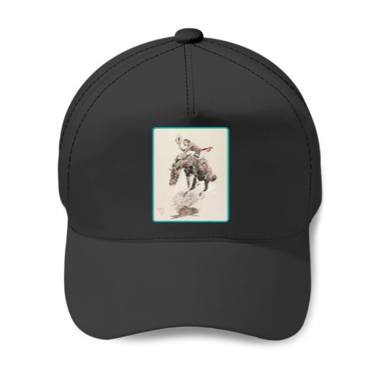 Discover Cowgirl Cowboy Rodeo Horse Western Country Vintage America Baseball Caps