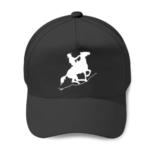 Discover Cowboy Horse Back Riding Uphill Baseball Caps