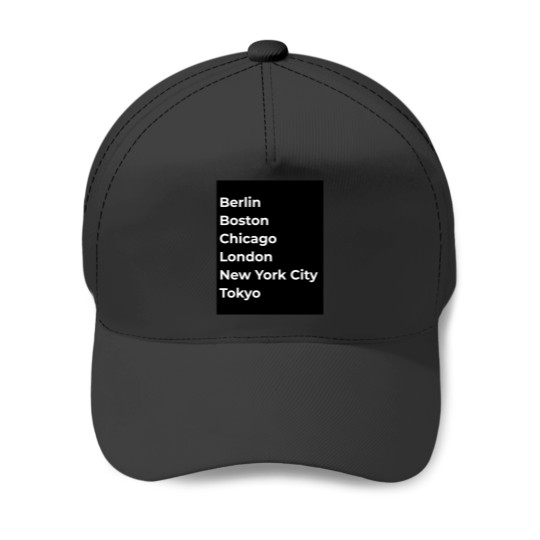 Discover World Marathon Majors Cities Baseball Caps
