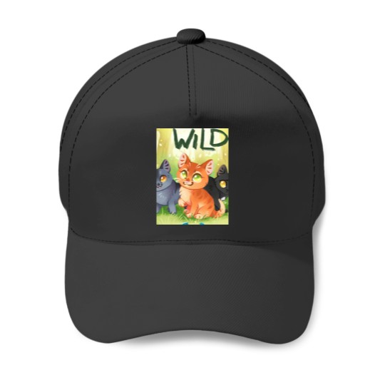 Discover Into the Wild - Warrior cats fanart with Firepaw Graypaw and Ravenpaw Throw Blanket Baseball Caps