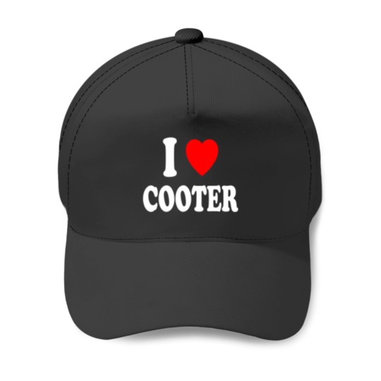 Discover i heart love cooter t Baseball Caps