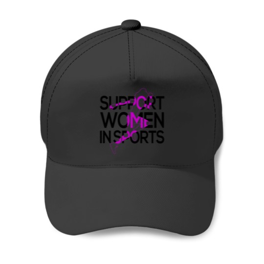 Discover support women in sports, support women always Fitted Scoop(3) Baseball Caps