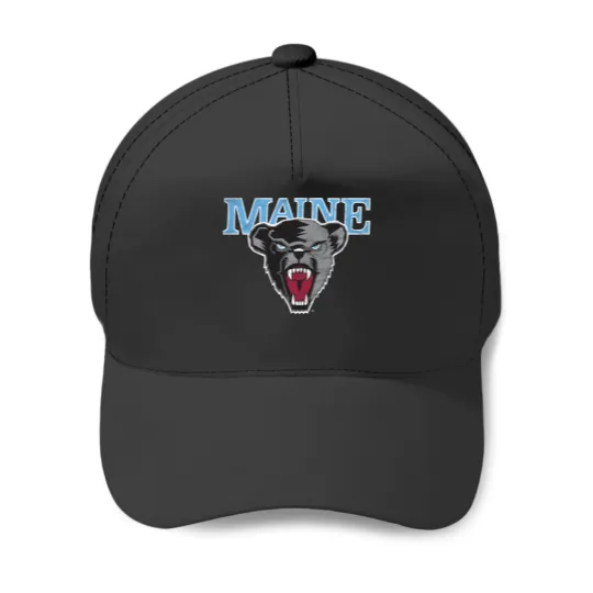 Discover university of maine black bears distressed primary pullover Baseball Caps