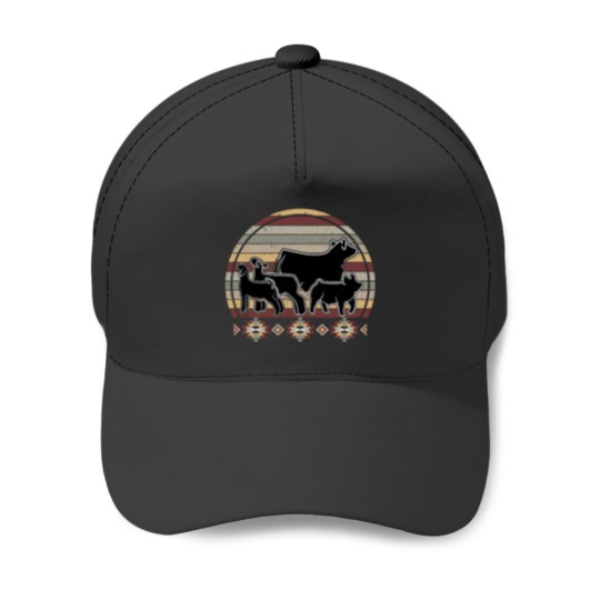 Discover Livestock Show Animals - Market Steer, Sheep, Pig, Goat Baseball Caps - Fun Headwear