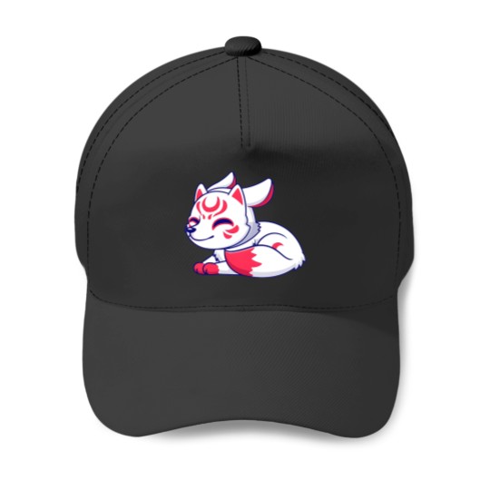 Discover BestArt Desain Kitsune Baseball Caps