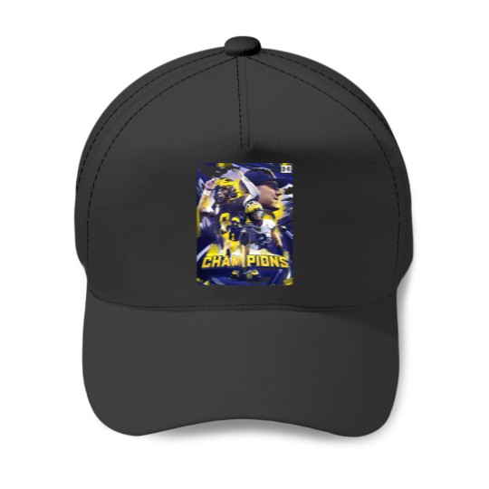 Discover Hail Maize & Blue!  Michigan National Champs Baseball Caps