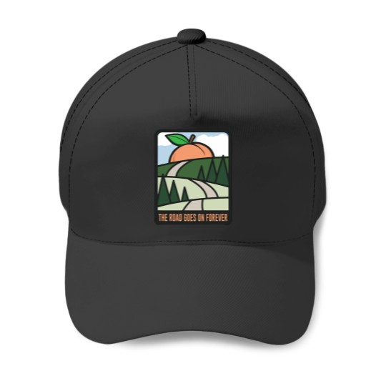 Discover The Road Goes On Forever Baseball Caps