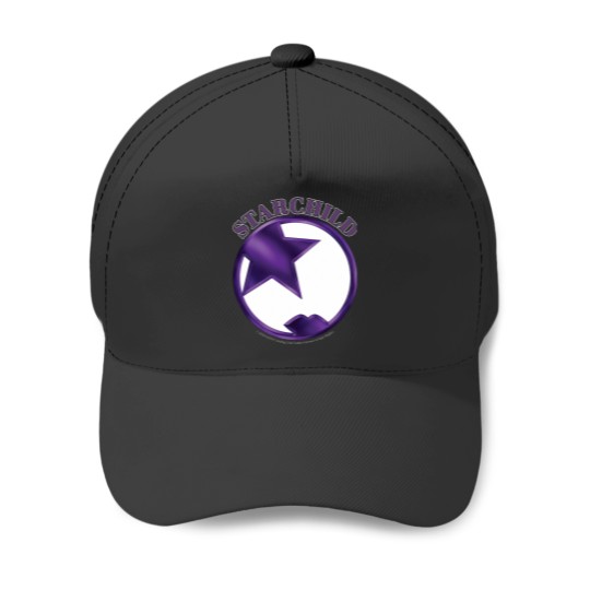 Discover Purple Starchild Artwork - Round Baseball Caps