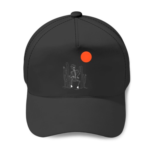Discover Blood Moon Skeleton Reverse Baseball Caps
