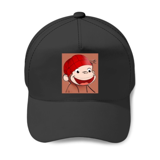 Discover HAPPY MR MONK Baseball Caps