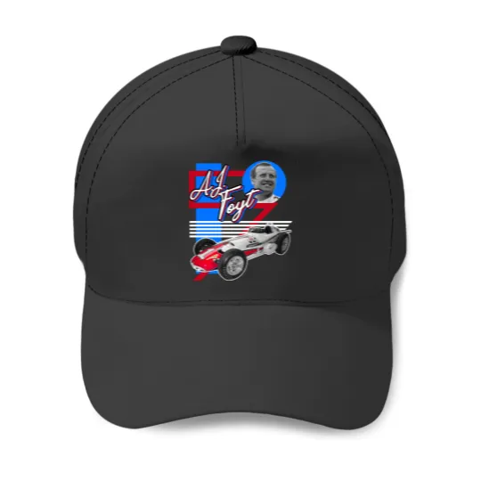 Discover AJ Foyt ))(( Indy Car Racing Legend Tribute Baseball Caps