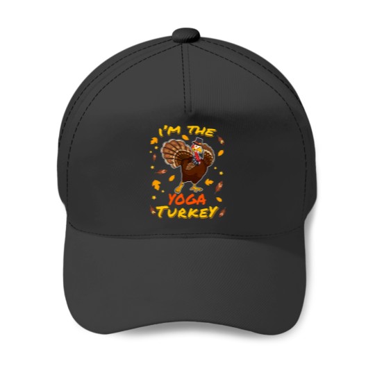 Discover Yoga Turkey Matching Family Thanksgiving Day Yoga Sport Baseball Caps