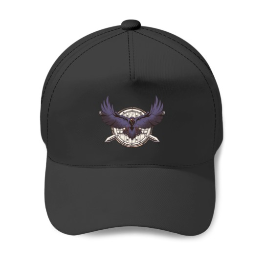 Discover Odins Raven Hugin Munin Viking Valhalla Baseball Caps
