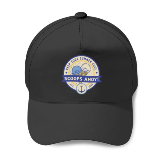 Discover Scoops ahoy! Baseball Caps