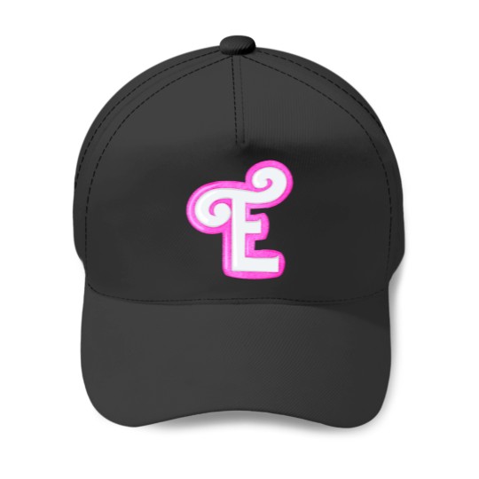 Discover Initial, E Baseball Caps