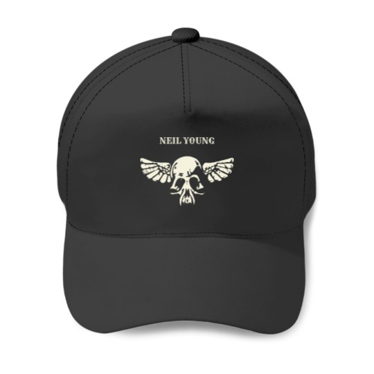 Discover neil young Baseball Caps