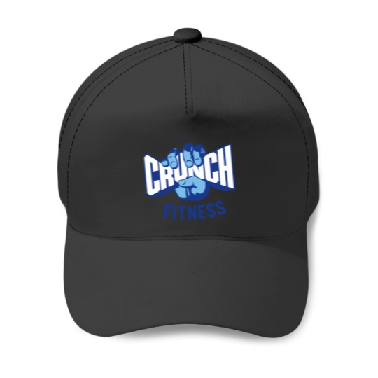 Discover -Crunch-Fitness Gym Logo (Blue) Baseball Caps